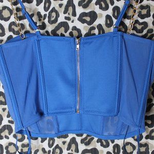 Blue Crop Top